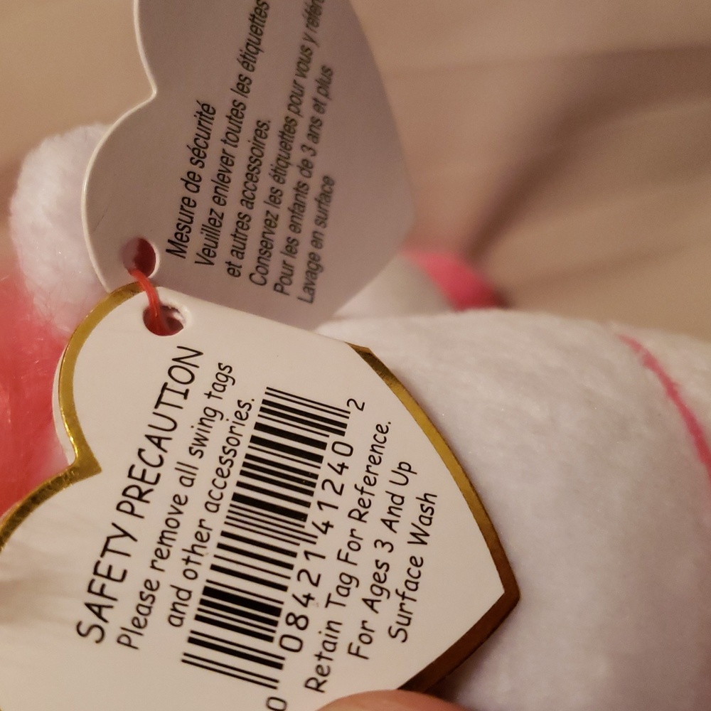 Ty Fluffy The Unicorn 6" Despicable Me 3 Original Beanie Babies Collection NWT - Picture 6 of 7